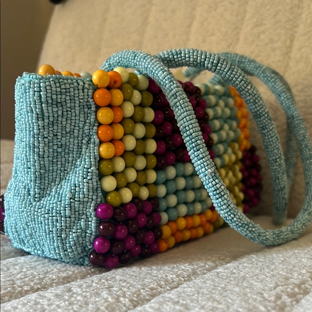 Colorful Beaded Women's Handbag - Picture 4 of 5